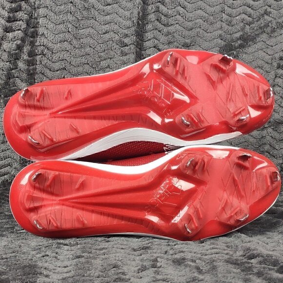 Adidas Adizero Afterburner 7 EG7613 Red Metal Baseball Cleats Men's Size 15 NWT - Picture 4 of 6